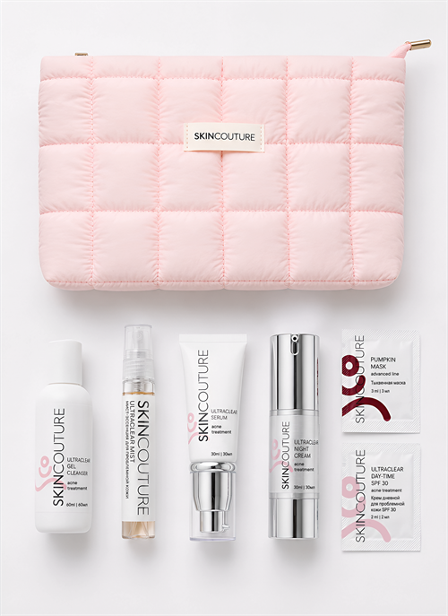 Набор в косметичке "Режим чистой кожи" SKINCOUTURE